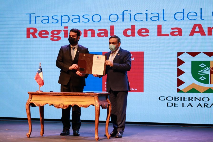 Delegado presidencial y gobernador regional asumen sus cargos en La Araucanía