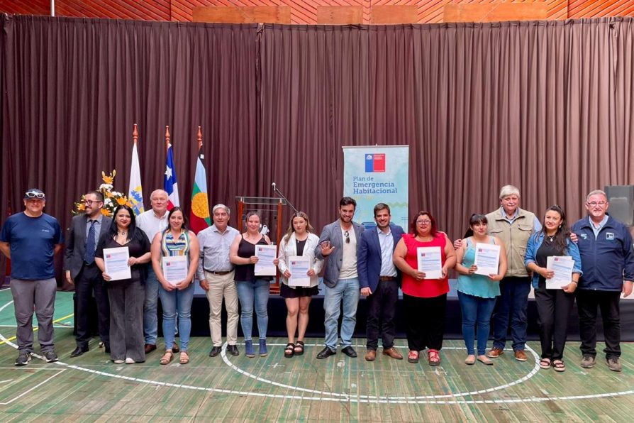 312 FAMILIAS DE VILLARRICA RECIBIERON SU SUBSIDIO DE VIVIENDA DE PARTE DEL GOBIERNO DEL PRESIDENTE BORIC