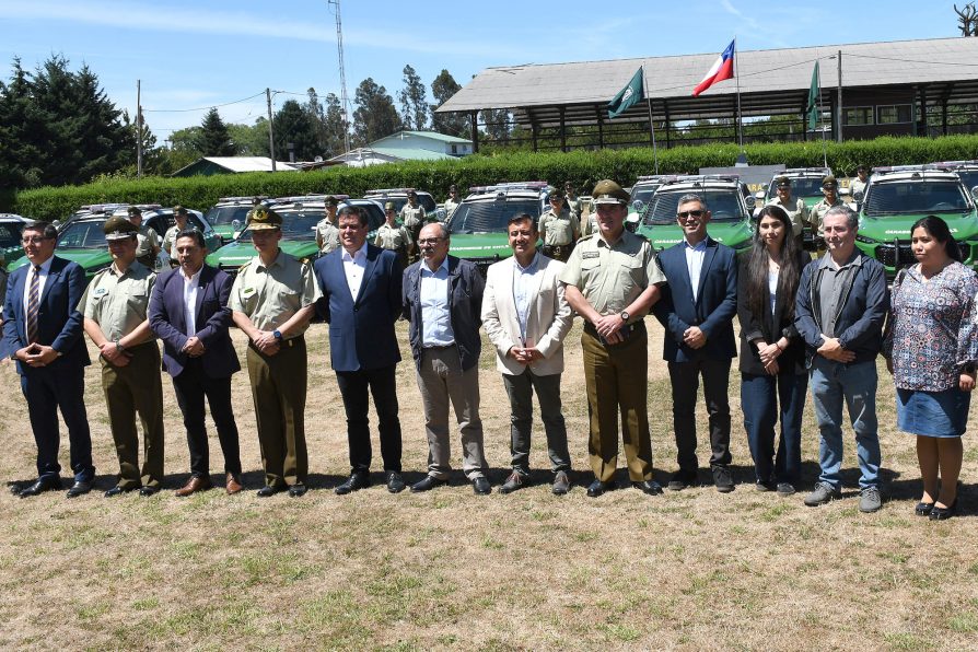 Gobierno suma nuevos vehículos a la renovada flota de Carabineros en La Araucanía