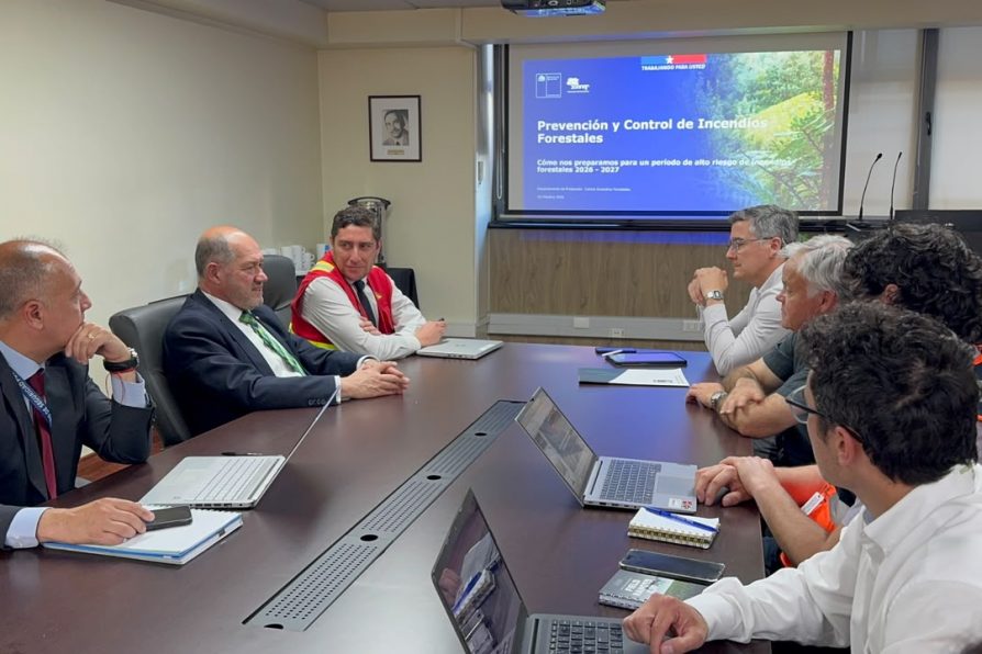DELEGADO PRESIDENCIAL ENCABEZA MESA DE COORDINACIÓN PARA FORTALECER LA PREVENCIÓN DE INCENDIOS FORESTALES EN LA ARAUCANÍA